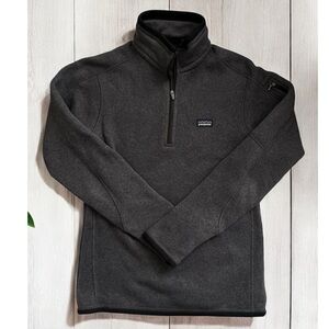 Patagonia Better Sweater 1/4-Zip up pullover dark grey XS